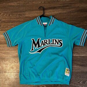 Andre Dawson Florida Marlins Mitchell & Ness Teal Cooperstown Mesh Jersey